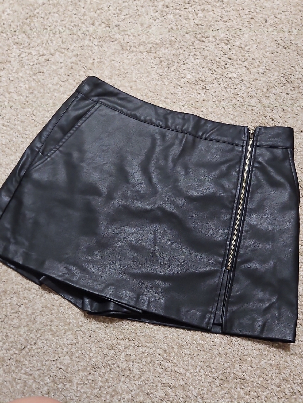 Talulah Faux Leather Skort